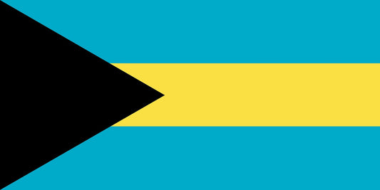 Autocollant drapeau des Bahamas 5-60cm Résistant aux intempéries F-FL-BAH