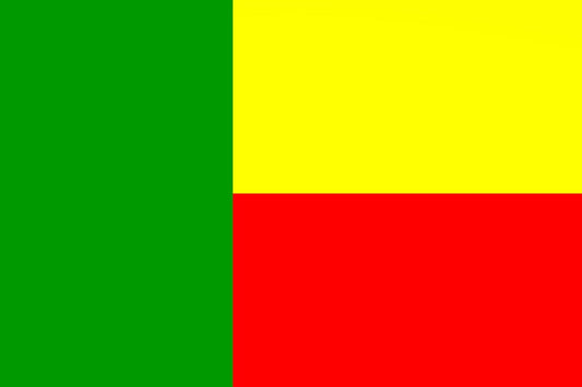 Autocollant drapeau du Bénin 5-60cm Résistant aux intempéries F-FL-BEN