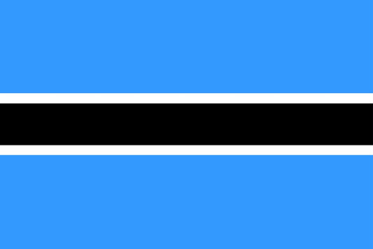 Autocollant drapeau du Botswana 5-60cm Résistant aux intempéries F-FL-BOT