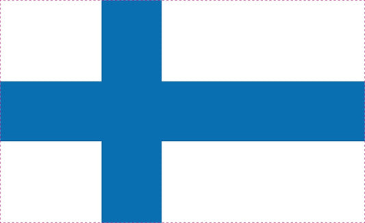 Autocollant drapeau de la Finlande 5-60cm Résistant aux intempéries F-FL-FIN