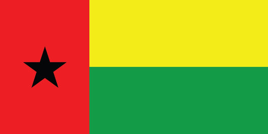 Autocollant drapeau de la Guinée-Bissau 5-60cm Résistant aux intempéries F-FL-GBI