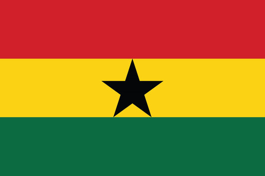 Autocollant drapeau du Ghana 5-60cm Résistant aux intempéries F-FL-GHA