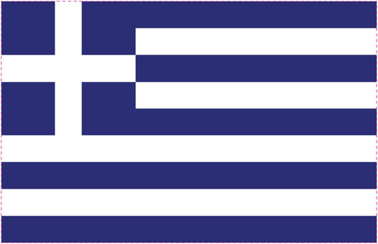 Autocollant drapeau de la Grèce 5-60cm Résistant aux intempéries F-FL-GRI