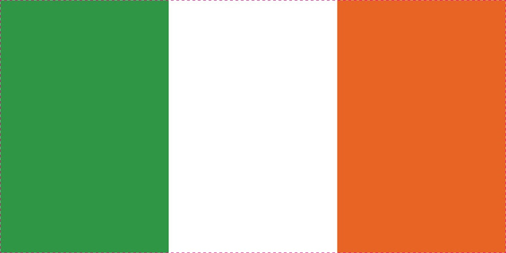 Autocollant drapeau de l'Irlande 5-60cm Résistant aux intempéries F-FL-IRL