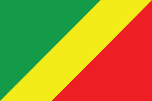 Autocollant drapeau de la République Démocratique du Congo 5-60cm Résistant aux intempéries F-FL-KON