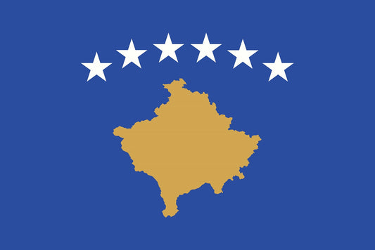 Autocollant drapeau du Kosovo 5-60 cm Résistant aux intempéries F-FL-KOS