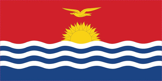 Autocollant drapeau des Kiribati 5-60cm Résistant aux intempéries F-FL-KRB