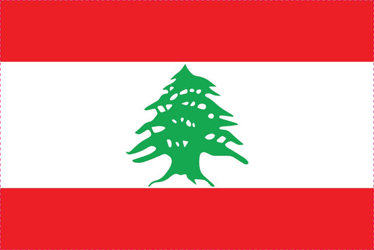 Autocollant drapeau du Liban 5-60 cm Résistant aux intempéries F-FL-LBN