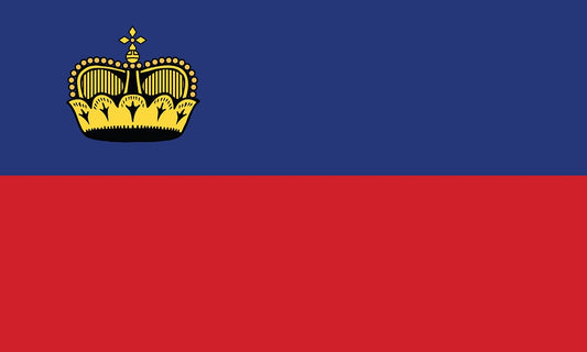 Autocollant drapeau du Liechtenstein 5-60 cm Résistant aux intempéries F-FL-LIE