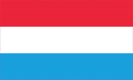 Autocollant drapeau du Luxembourg 5-60 cm Résistant aux intempéries F-FL-LUX