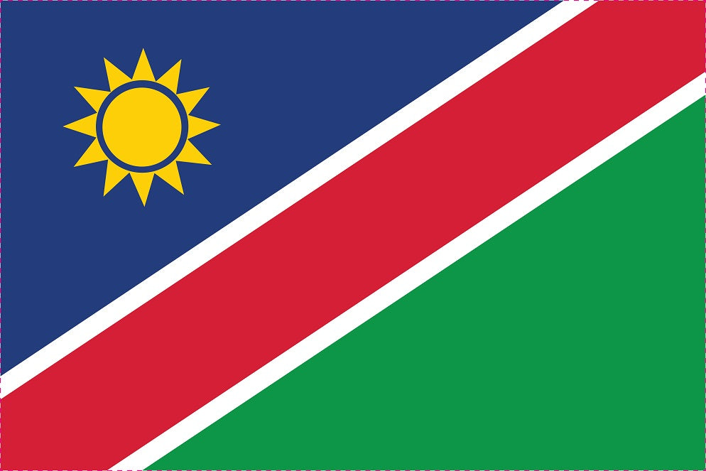 Autocollant drapeau de la Namibie 5-60 cm Résistant aux intempéries F-FL-NMB