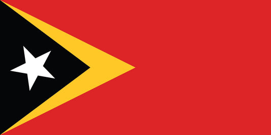 Autocollant drapeau du Timor oriental 5-60cm Résistant aux intempéries F-FL-OTT