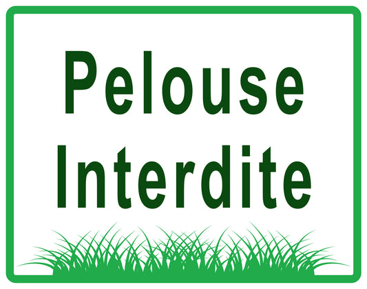 Autocollant "Pelouse Interdite" en PVC de 10 à 60 cm, F-KEEPOFFGRASS-H-10000-54