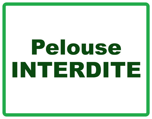 Autocollant ""Pelouse Interdite" en PVC de 10 à 60 cm, F-KEEPOFFGRASS-H-10400-54