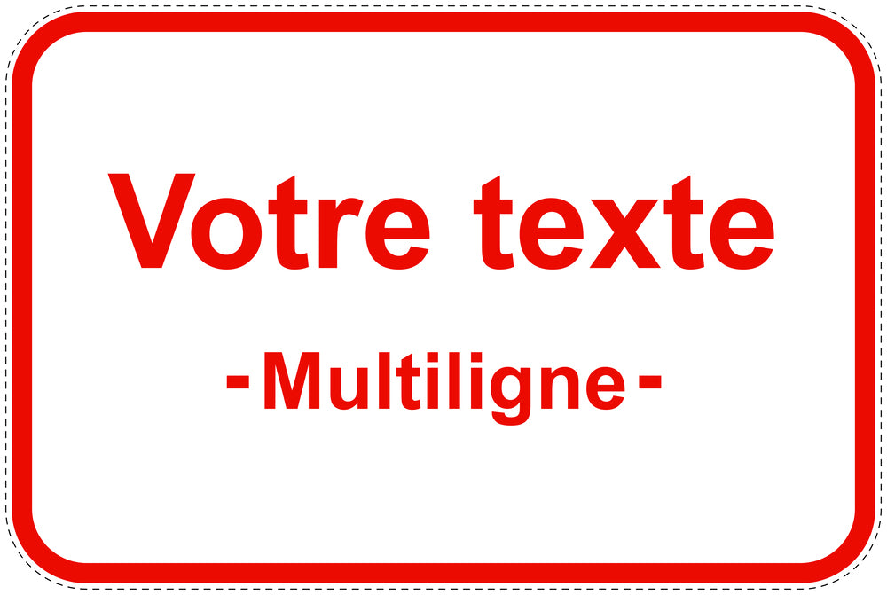 Panneaux d'interdiction de stationnement (stationnement interdit) rouge comme autocollant F-PARKEN-10000-V-14-Wunsch