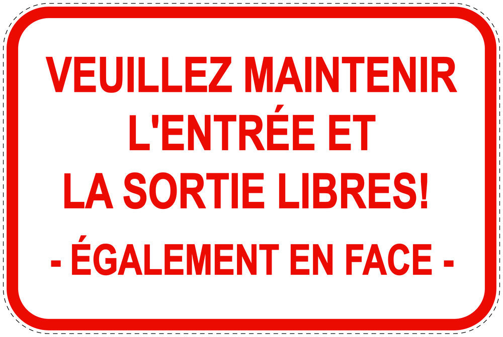 Panneaux d'interdiction de stationnement (stationnement interdit) rouge comme autocollant F-PARKEN-10500-V-14