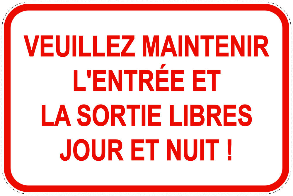 Panneaux d'interdiction de stationnement (stationnement interdit) rouge comme autocollant F-PARKEN-10600-V-14