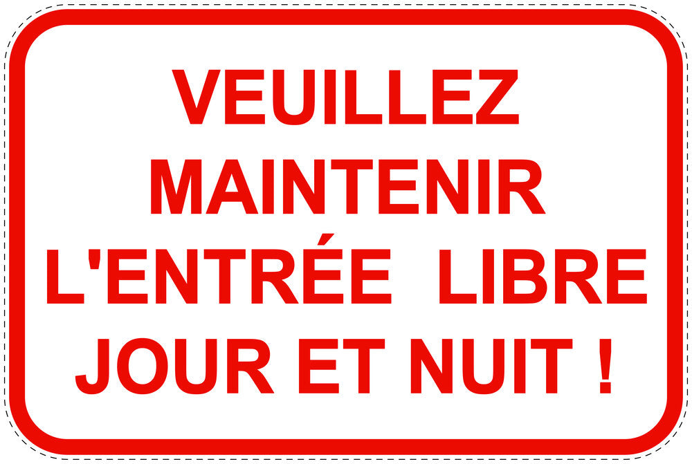 Panneaux d'interdiction de stationnement (stationnement interdit) rouge comme autocollant F-PARKEN-10800-V-14