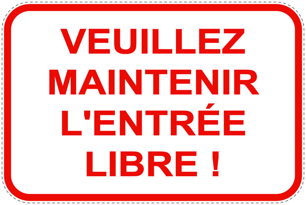 Panneaux d'interdiction de stationnement (stationnement interdit) rouge comme autocollant F-PARKEN-10900-V-14