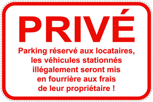 Panneaux d'interdiction de stationnement (stationnement interdit) rouge comme autocollant F-PARKEN-11800-V-14