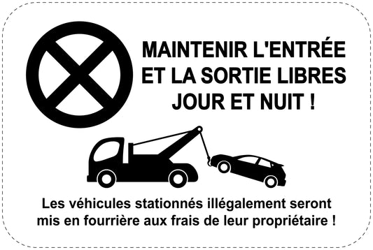 Panneaux d'interdiction de stationnement (stationnement interdit) noir comme autocollant F-PARKEN-12800-V-88