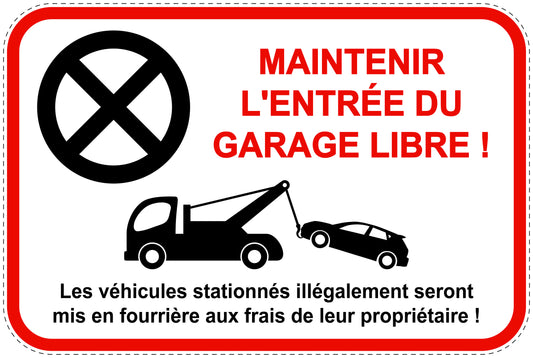 Panneaux d'interdiction de stationnement (stationnement interdit) rouge comme autocollant F-PARKEN-13100-V-14