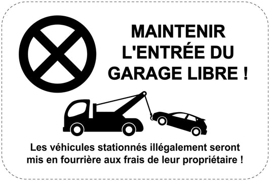 Panneaux d'interdiction de stationnement (stationnement interdit) noir comme autocollant F-PARKEN-13100-V-88