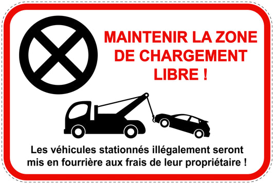 Panneaux d'interdiction de stationnement (stationnement interdit) rouge comme autocollant F-PARKEN-13300-V-14