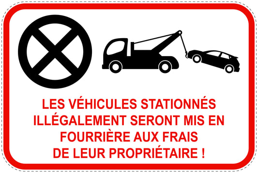 Panneaux d'interdiction de stationnement (stationnement interdit) rouge comme autocollant F-PARKEN-13400-V-14