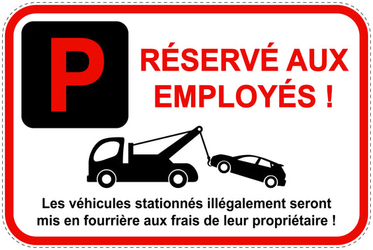 Panneaux d'interdiction de stationnement (stationnement interdit) rouge comme autocollant F-PARKEN-13700-V-14