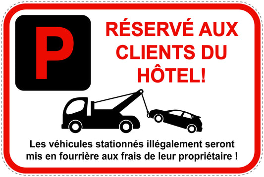 Panneaux d'interdiction de stationnement (stationnement interdit) rouge comme autocollant F-PARKEN-13800-V-14