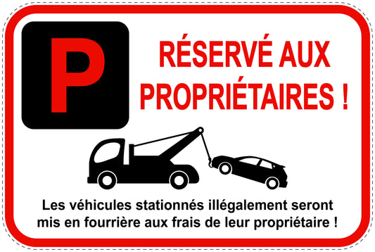 Panneaux d'interdiction de stationnement (stationnement interdit) rouge comme autocollant F-PARKEN-14200-V-14