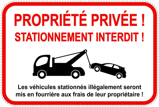 Panneaux d'interdiction de stationnement (stationnement interdit) rouge comme autocollant F-PARKEN-14300-V-14