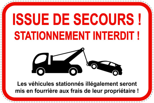 Panneaux d'interdiction de stationnement (stationnement interdit) rouge comme autocollant F-PARKEN-14400-V-14