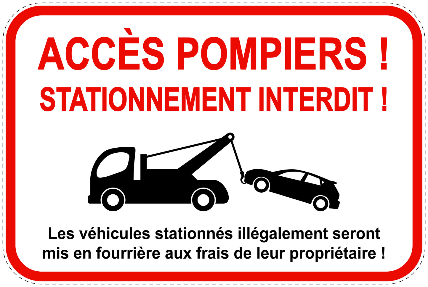 Panneaux d'interdiction de stationnement (stationnement interdit) rouge comme autocollant F-PARKEN-14500-V-14