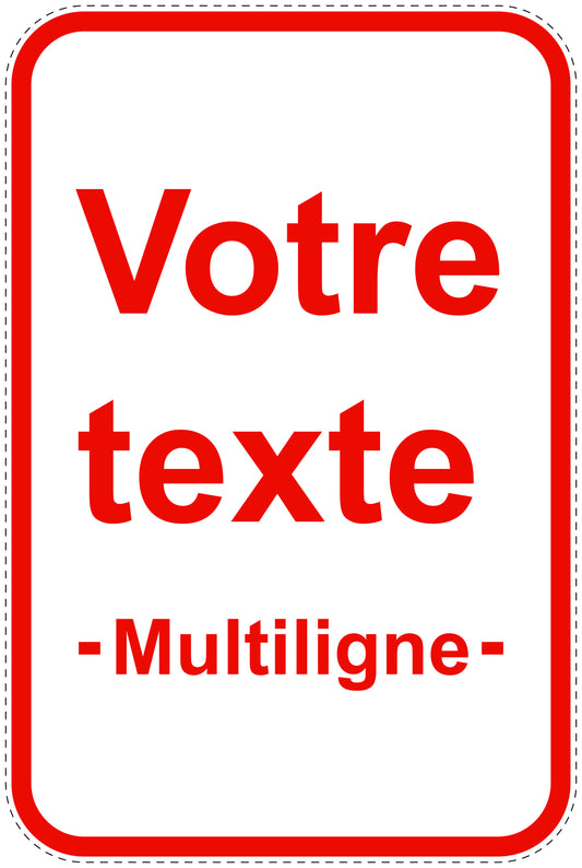 Panneaux d'interdiction de stationnement (stationnement interdit) rouge comme autocollant F-PARKEN-20000-H-14-Wunsch