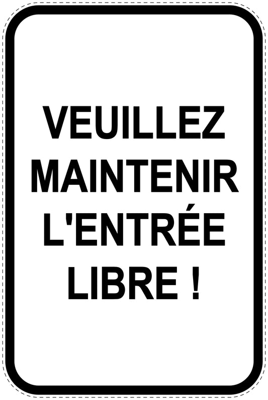 Panneaux d'interdiction de stationnement (stationnement interdit) blancs comme autocollant F-PARKEN-20900-H-0