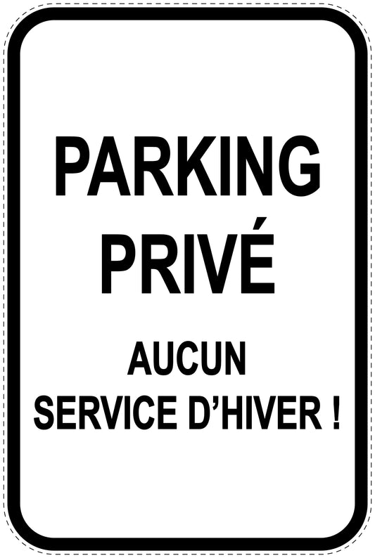 Panneaux d'interdiction de stationnement (stationnement interdit) blancs comme autocollant F-PARKEN-21700-H-0