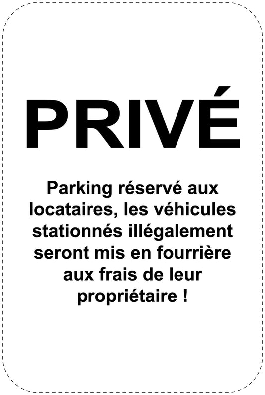 Panneaux d'interdiction de stationnement (stationnement interdit) noir comme autocollant F-PARKEN-21800-H-88