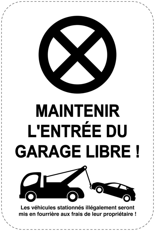 Panneaux d'interdiction de stationnement (stationnement interdit) noir comme autocollant F-PARKEN-23100-H-88