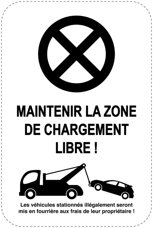 Panneaux d'interdiction de stationnement (stationnement interdit) noir comme autocollant F-PARKEN-23300-H-88