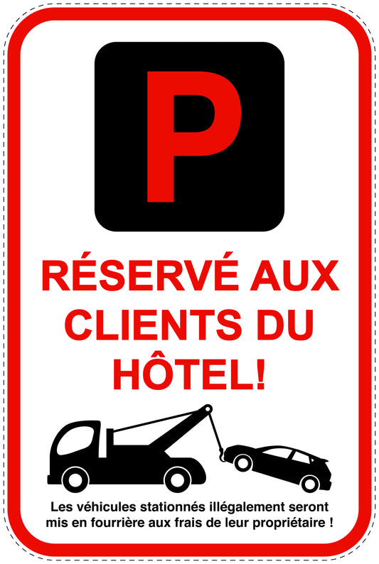 Panneaux d'interdiction de stationnement (stationnement interdit) rouge comme autocollant F-PARKEN-23800-H-14