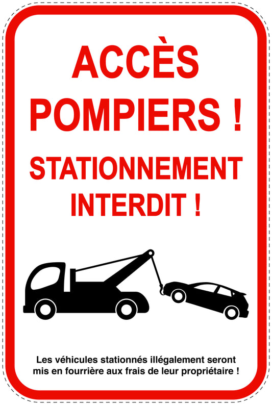 Panneaux d'interdiction de stationnement (stationnement interdit) rouge comme autocollant F-PARKEN-24500-H-14