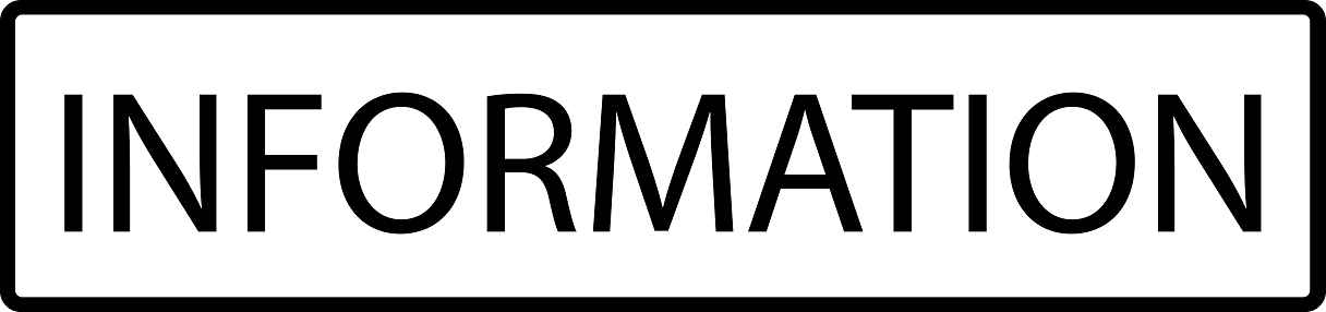 Pictogrammes de signalisation de bâtiment "Information" 5-30 cm ES-PIKTO4010-88