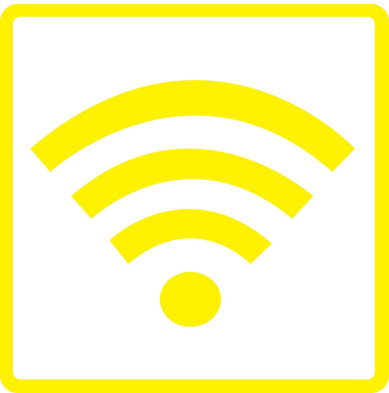 Pictogrammes de signalisation de bâtiment "Wifi" 5-30 cm ES-PIKTO5200-3