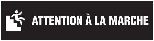 Autocollant "Attention Á La Marche" 20-80 cm en plastique PVC, F-STUFE-12000-45x12-88-0