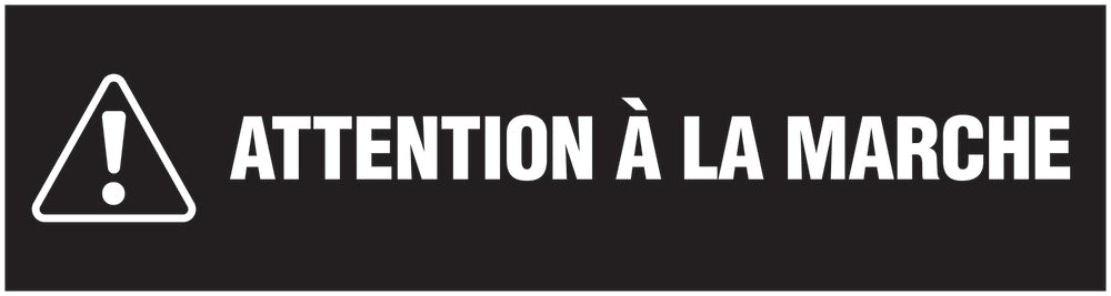 Autocollant "Attention Á La Marche" 20-80 cm en plastique PVC, F-STUFE-14000-45x12-88-0