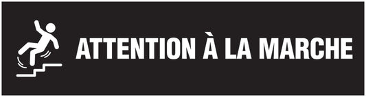 Autocollant "Attention Á La Marche" 20-80 cm en plastique PVC, F-STUFE-16000-45x12-88-0