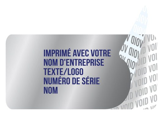 100 autocollants VOID, sceaux de garantie, étiquettes de sécurité 40x20mm imprimés avec le texte de votre choix par EtikettenStar GmbH