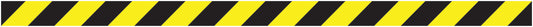 Autocollant "Bandes de sécurité" 20-80 cm jaune en plastique PVC F-STRIPES-10000-100x5-88-803
